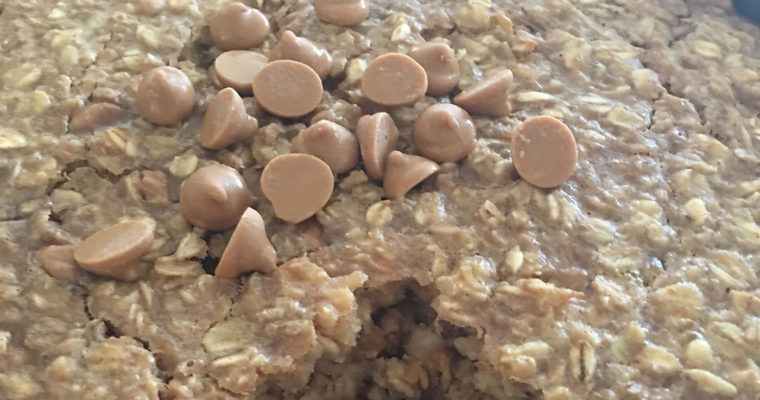 Peanut Butter and Oatmeal Breakfast Bars