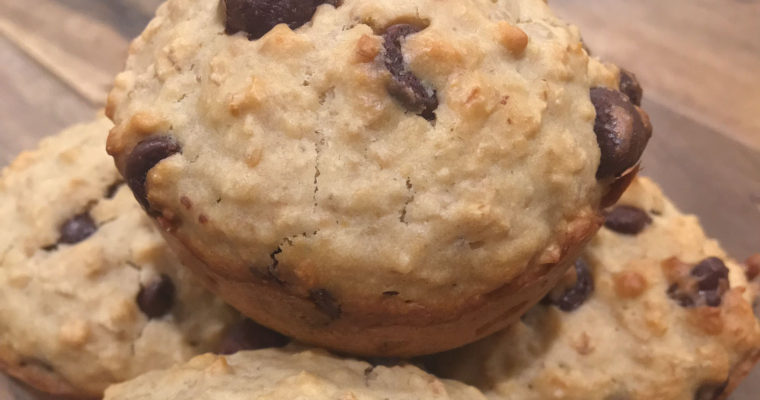 Oatmeal Chocolate Chip Breakfast Muffins