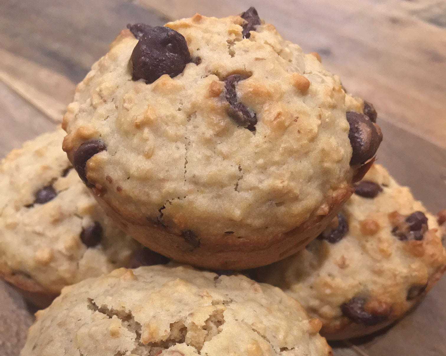 Oatmeal Chocolate Chip Breakfast Muffins