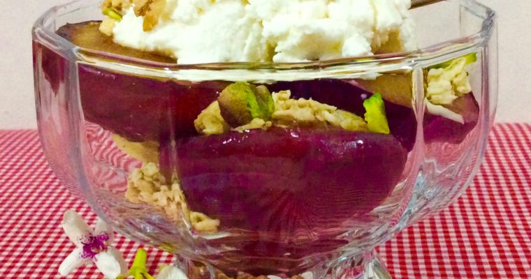 Grilled Plums with Ricotta