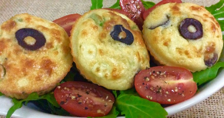 Olive and Egg Breakfast Bites