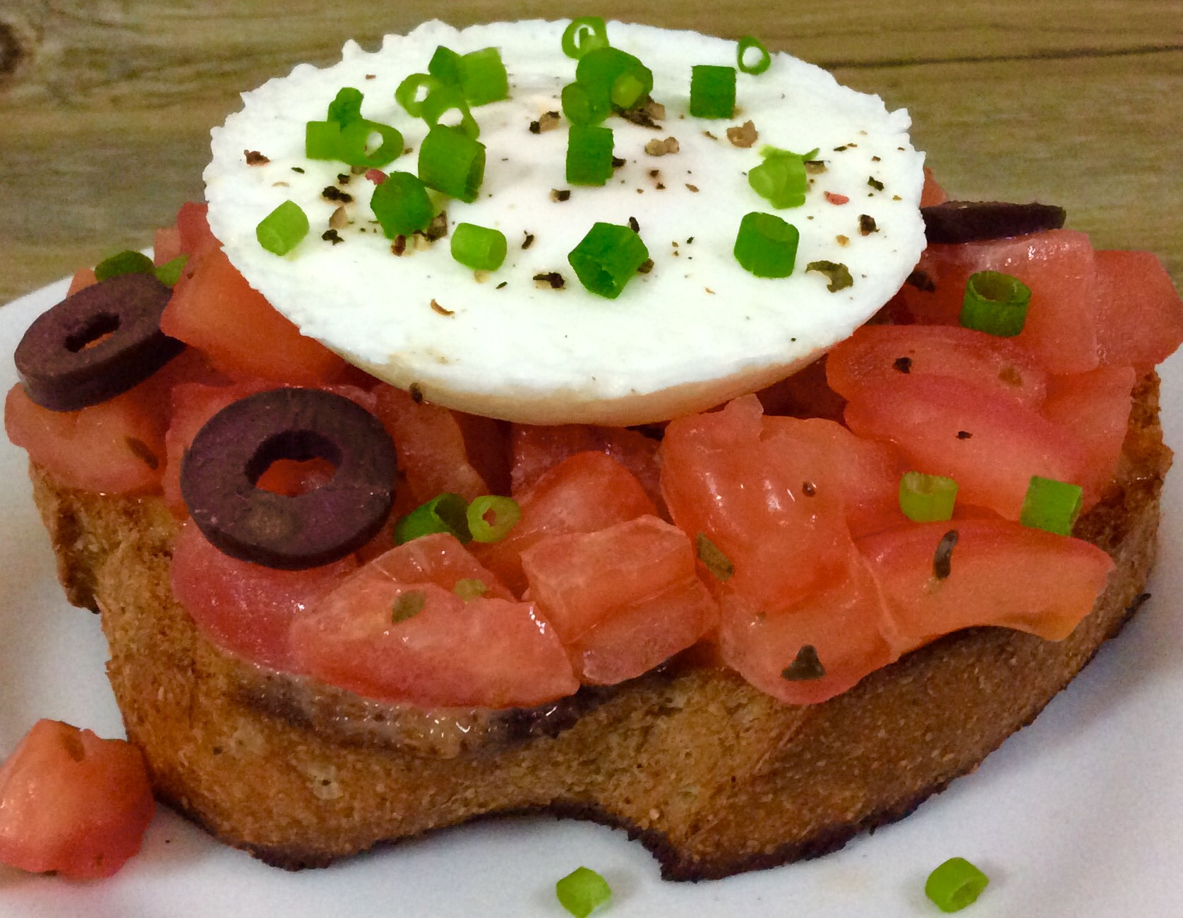 Poached Egg and Tomato