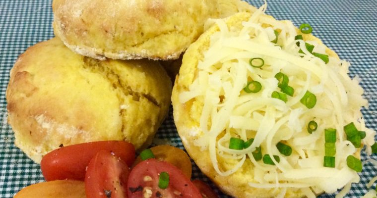 Pumpkin Scones with Savory Topping