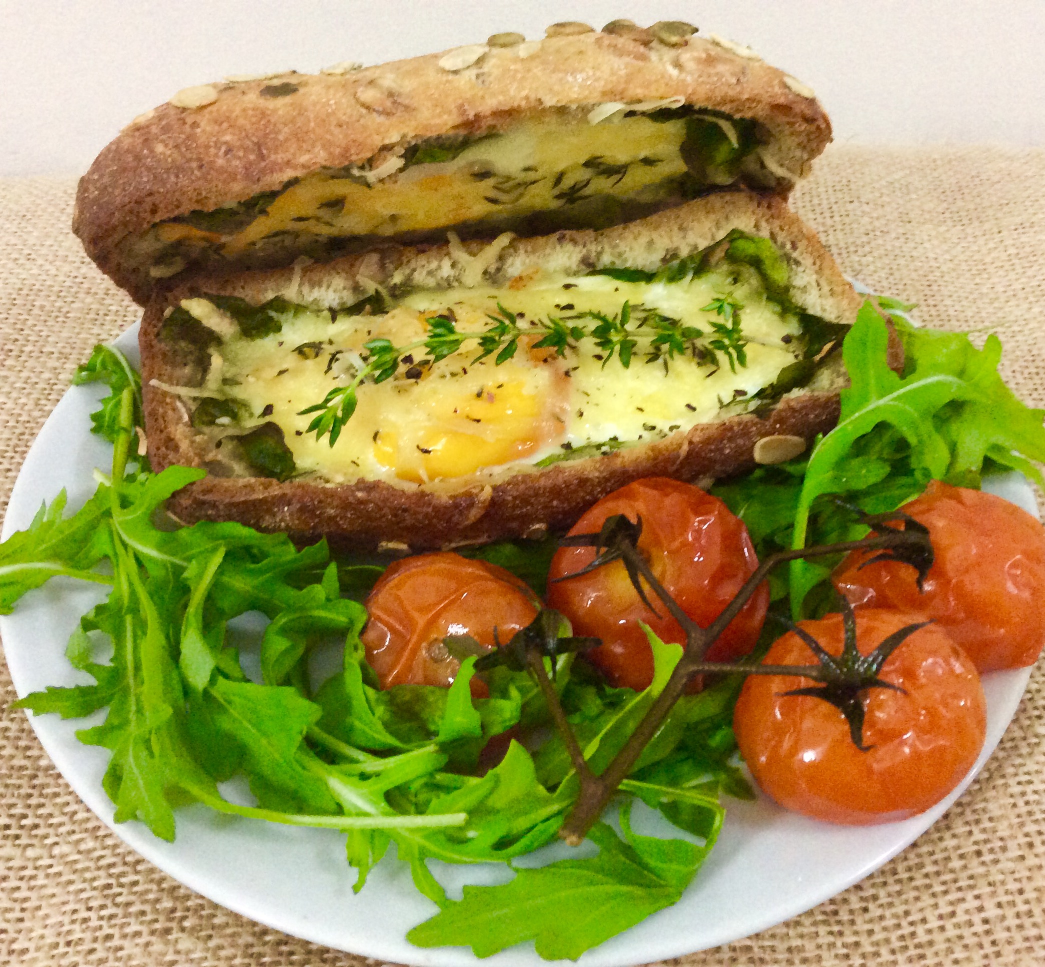 Double Egg Treasure Chest with Roasted Tomatoes